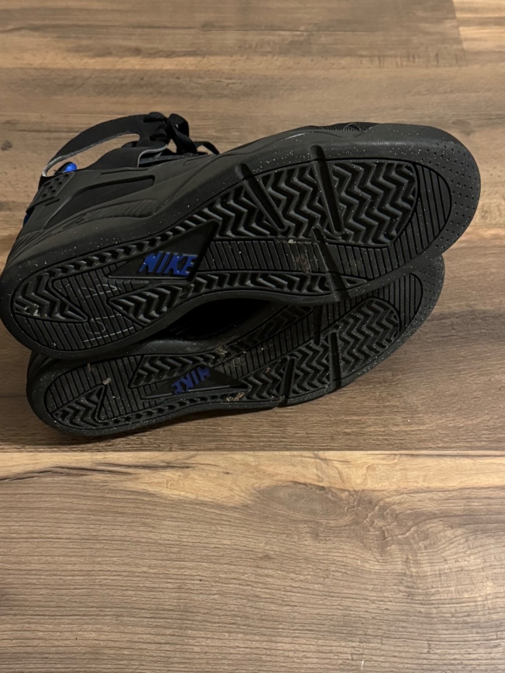 Nike Air Flight Huarache PRM QS 2014 OG Size 11.5 Black Lyon Blue 705005 002 OG - Picture 8 of 9